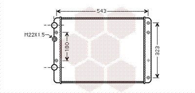 VAN WEZEL Radiaator,mootorijahutus 58002249